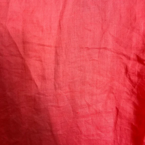 Handmade Embroidered Linen Blouse Sz M - Picture 9 of 9